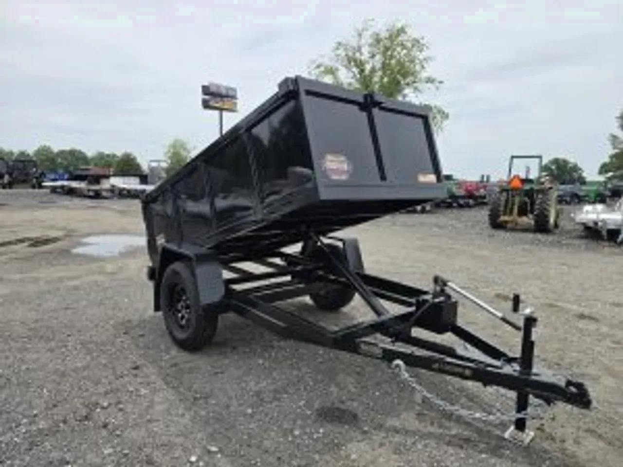 Dump 2026 5X8 Prospector Trailers 5×8 Single Axle Manual Dump Trailer Pump Dump Trailer