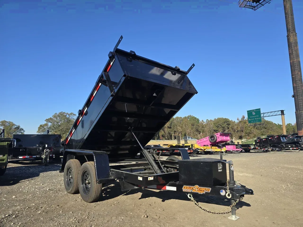 Dump 2027 6X10 Down 2 Earth Trailers 6×10 7k small dump trailer landscape