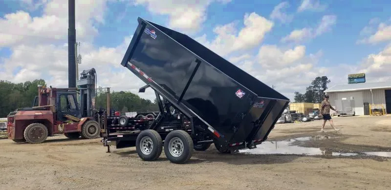 Hawke 6x12 48" high side 10k Low Pro Dump Trailer