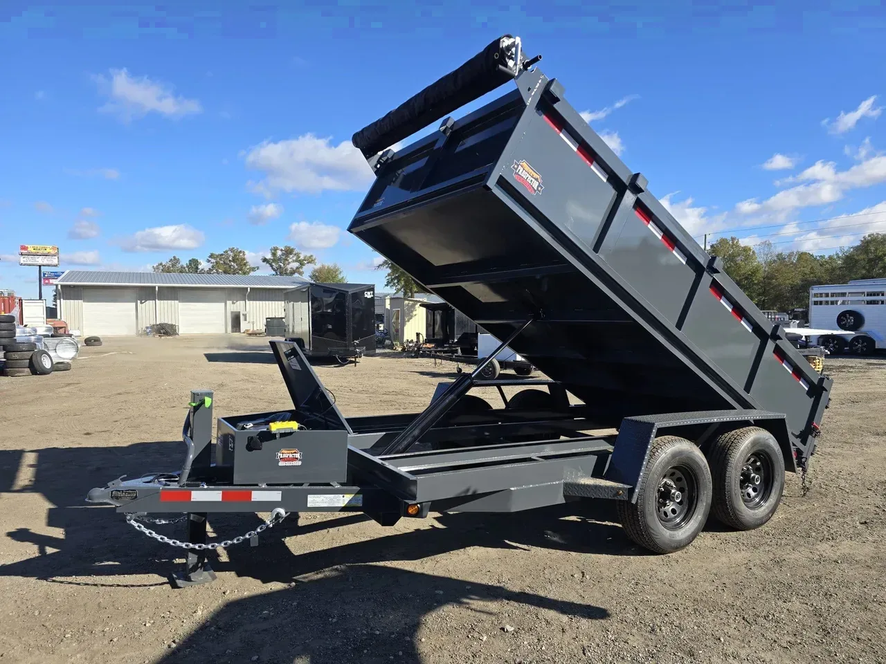 Dump Trailer 2026 6X12 Prospector Trailers 6×12 Tandem Axle 10K Dump Trailer -Dump612-109680 6 ft. x12 ft.