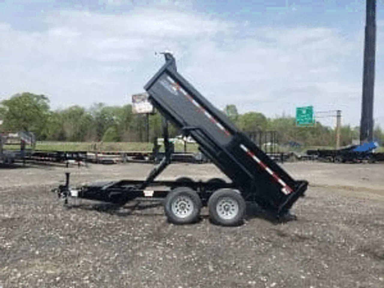 Dump Trailer 2026 6X12 Hawke Trailers 6×12 hawke series dump trailer 10k 2 ‘ High Sides -Dump612-000312 6 ft. x12 ft.