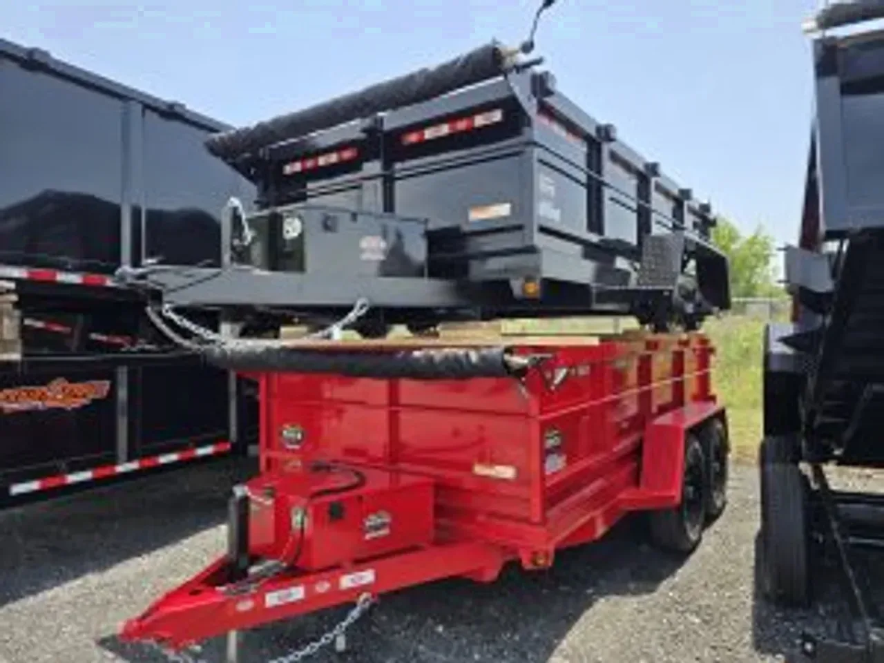Dump Trailer 2026 6X12 Prospector Trailers 6×12 Tandem Axle 10K Dump Trailer -dump612-109674 6 ft. x12 ft.
