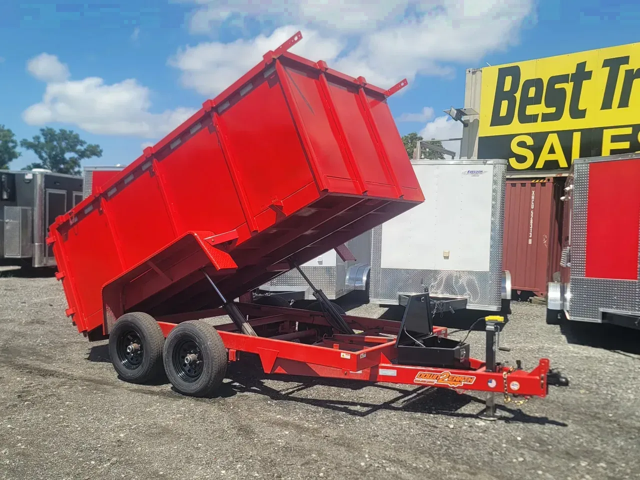 Dump Trailer 2026 6X12 Down 2 Earth Trailers 6×12 10K 48″ Sides Dump Trailer -dump612-132091 6 ft. x12 ft.