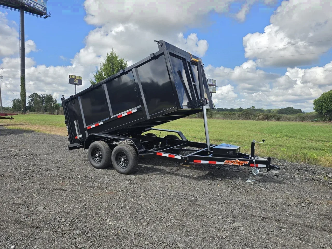 Dump 2027 6X12 Down 2 Earth Trailers 6×12 10K Telescopic Dump Trailer With 48″ Sides