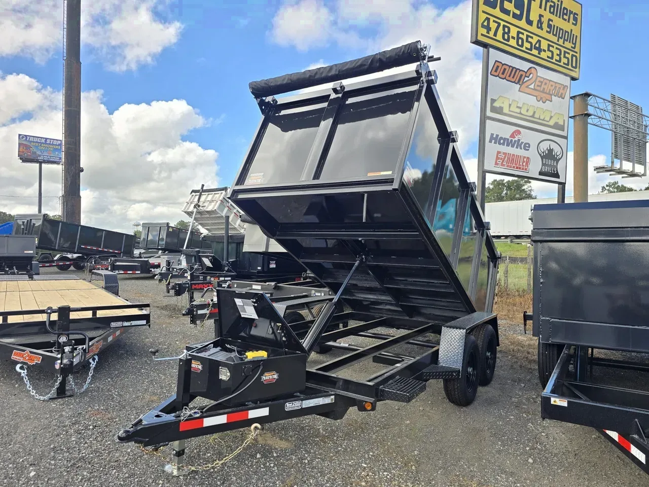 Dump 2026 6X12 Prospector Trailers 6×12 10K Dump Trailer With 48″ High Sides