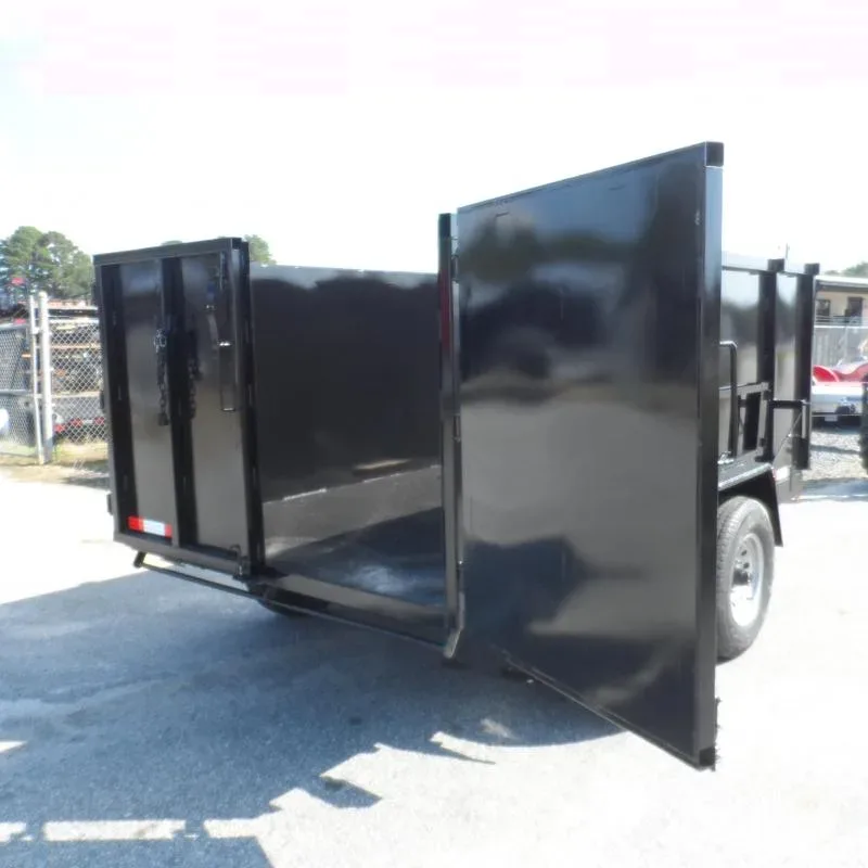 2025 Down 2 Earth 7x12 14K High Side Dump Trailer with Ramps