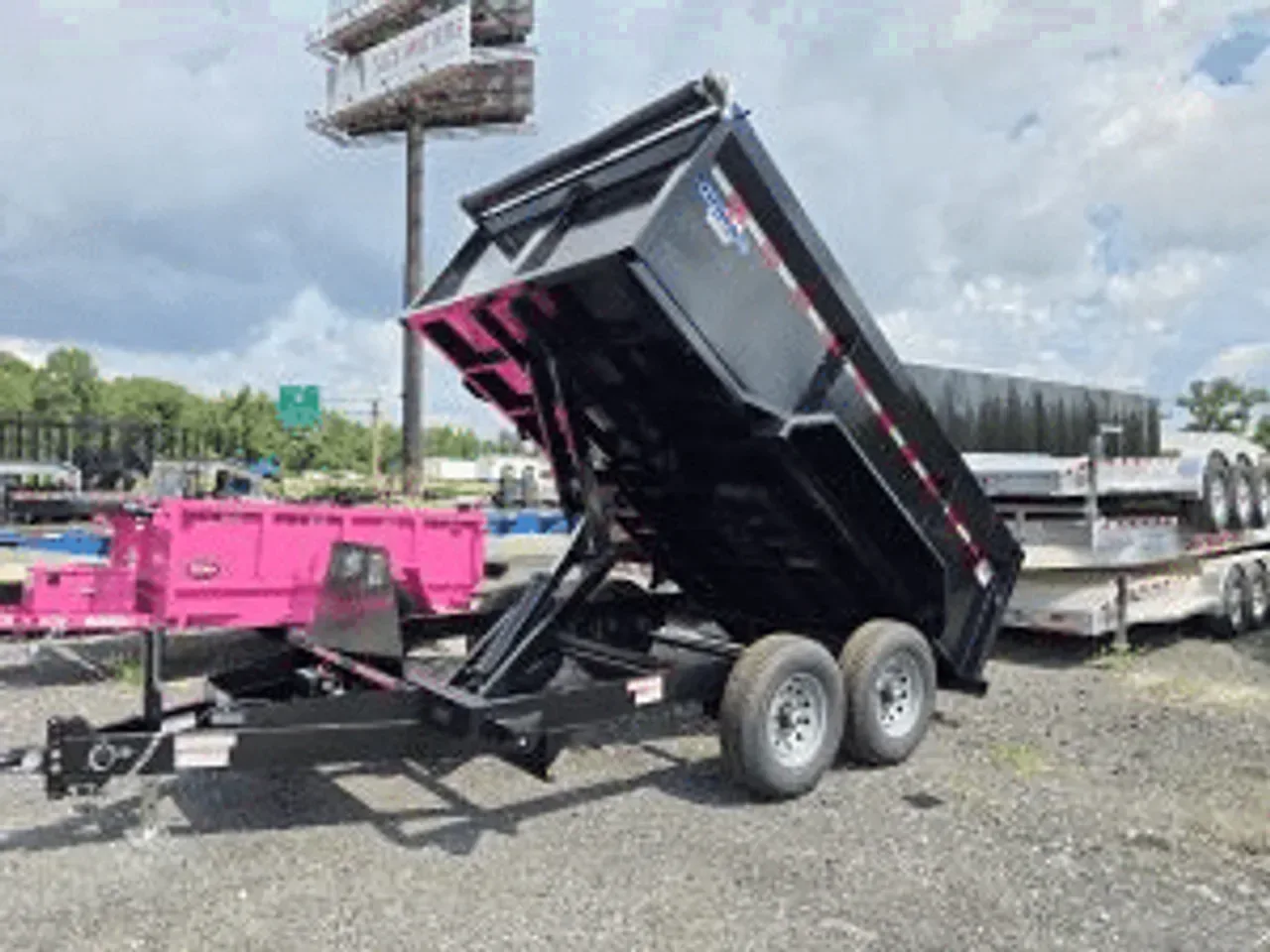 Dump Trailer 2026 7X12 Hawke Trailers 7X12 12K Dump Trailer 36″ Side Walls -DUMP712-000037 7 ft. x12 ft.