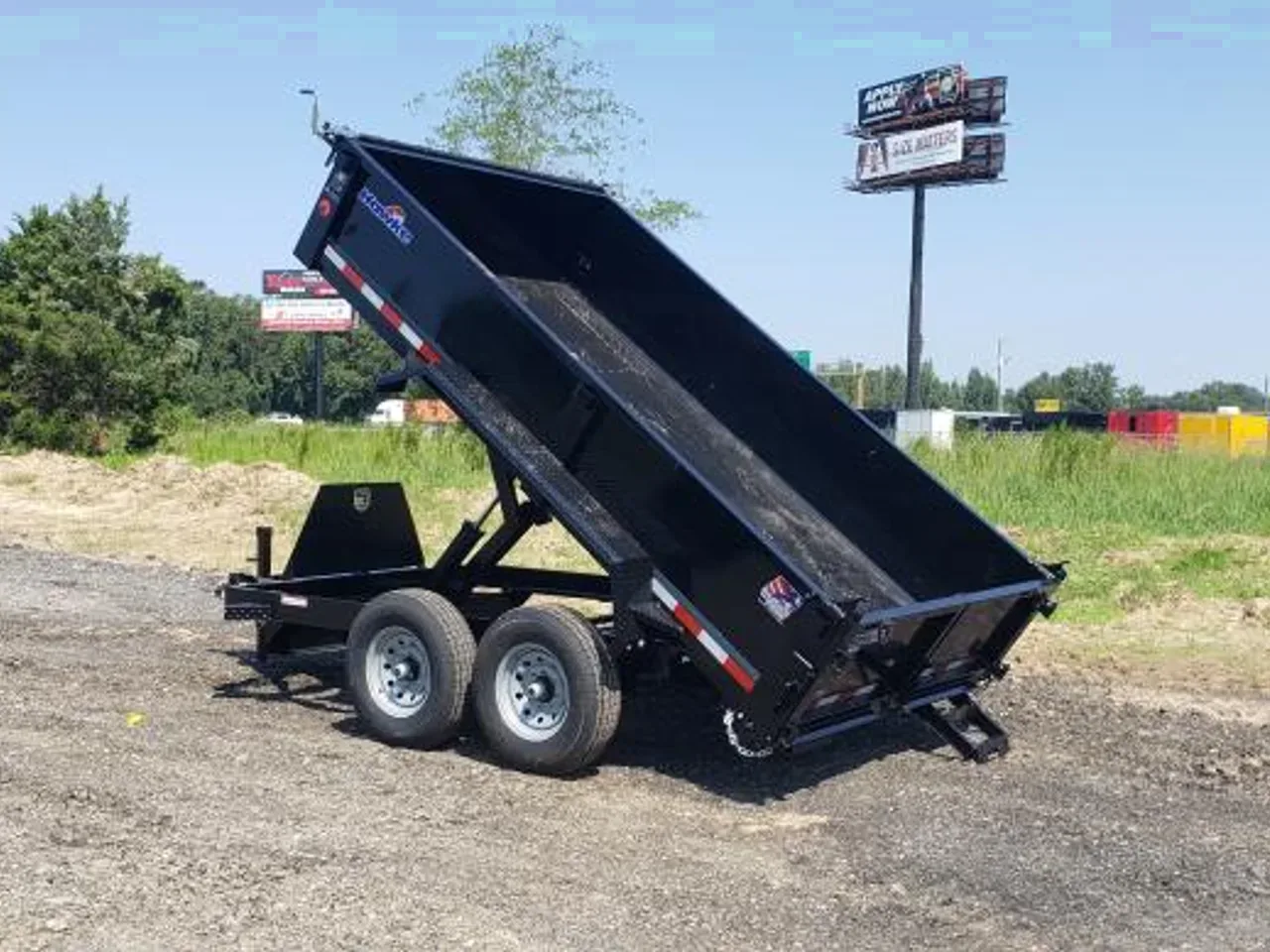 Dump Trailer 2026 7X12 Hawke Trailers 7×12′ Tandem Axle 12K 24″ high side Low Pro Dump Trailer -DUMP712-000143 7 ft. x12 ft.