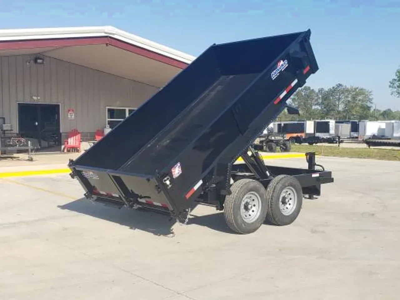Dump Trailer 2026 7X12 Hawke Trailers 7×12 24″ high side Low Pro 12K -DUMP712-001855 7 ft. x12 ft.