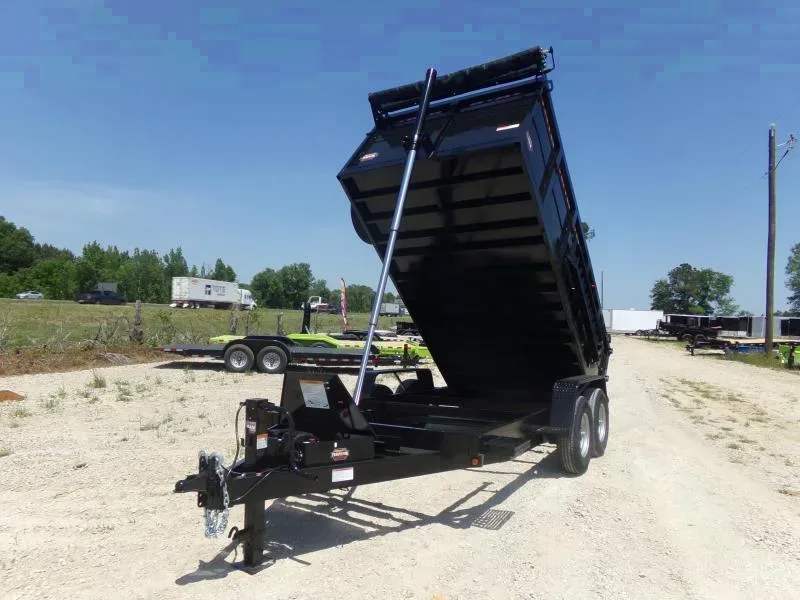 2025 Covered Wagon 7x14 14k Dump Trailer with Tarp & Spare