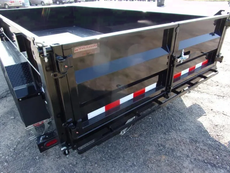 Midsota HV-14 2' Sides w/ Tarp & Side Door Dump Trailer