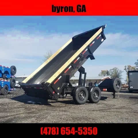 2024 MAXXD DKX 7 x 14 dump trailer with 2x6 wood extension  Deckover Trailer