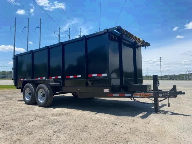 2025 Down 2 Earth 7x16 14k High Side Dump Trailer - Your Offer Awaits!