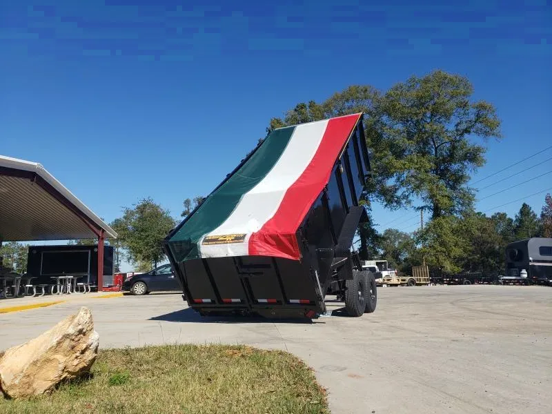 Down 2 Earth Trailers 7x16 48" high side 14k Dump Trailer