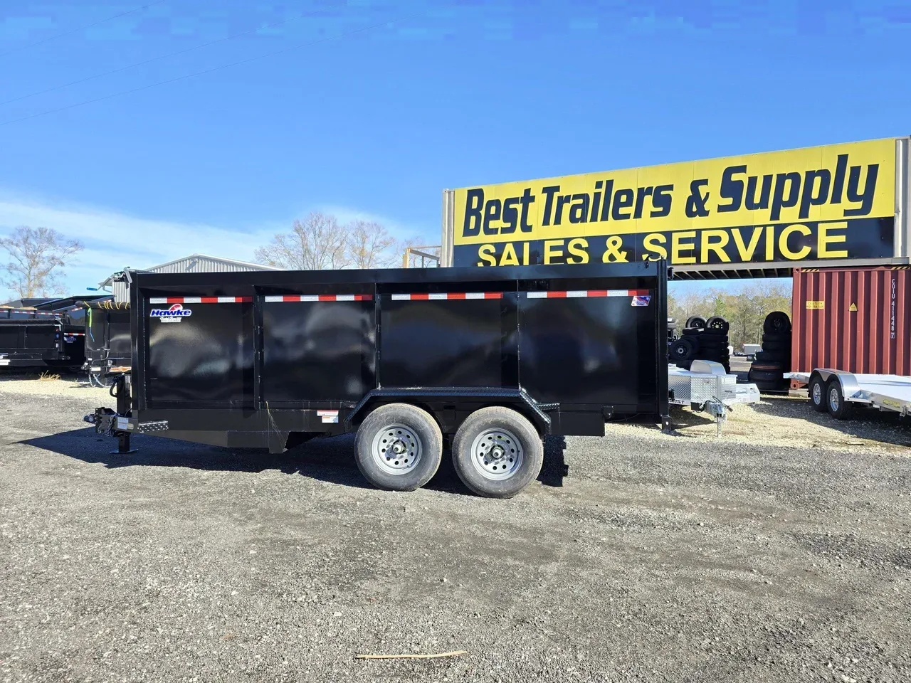 Dump Trailer 2026 7X16 Hawke Trailers 7X16′ 48″ High Side Dump Trailer 14k -DUMP716-001267 7 ft. x16 ft.