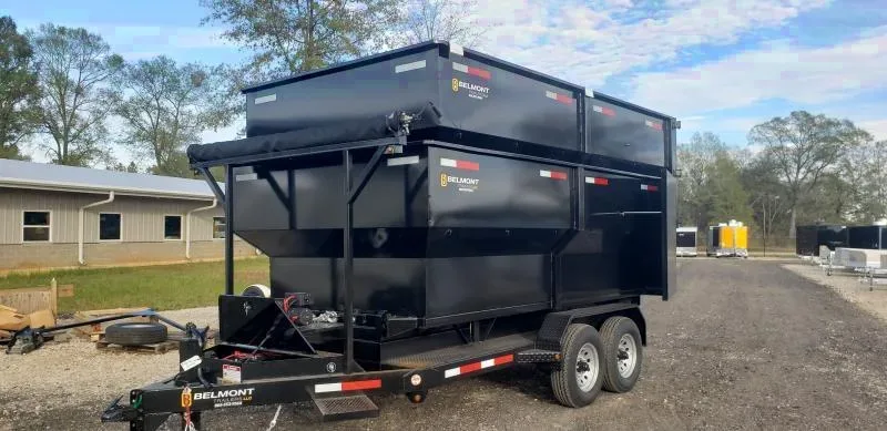 Offer Now: 2025 Belmont Roll-Off Dump Trailer Package with Cans - Single Axle