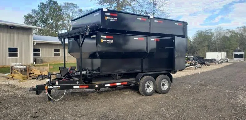Your Price: 2025 Belmont Roll-Off Dump Trailer Package with Dumpster - Single Axle