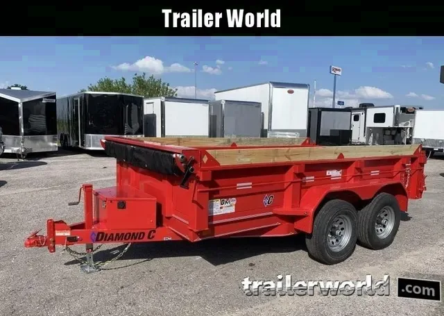 2023 Diamond C EDM 77x12 12' Dump Trailer - 10k GVWR