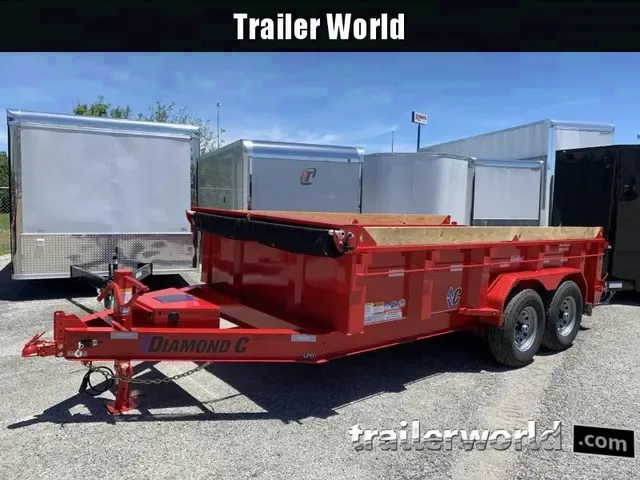 Eye-Catching Red 2022 Diamond C LPD 6.5x14' Dump Trailer - Make an Offer!