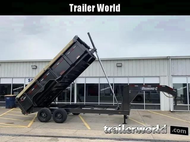 2023 Diamond C LPT16GN 16' Gooseneck Dump Trailer - 20k GVWR