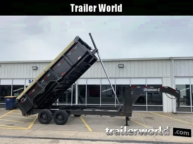 2022 Diamond C 6.5 x 16 Gooseneck Dump Trailer - Commercial Grade 20K GVWR