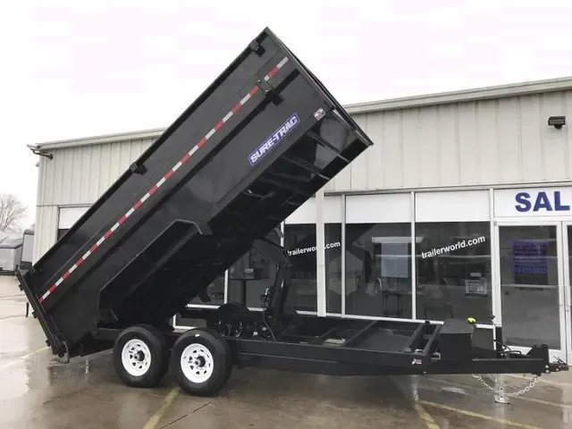 New 2025 Sure-Trac 16' HD Dump Trailer with Scissor Hoist - Inquire Today!