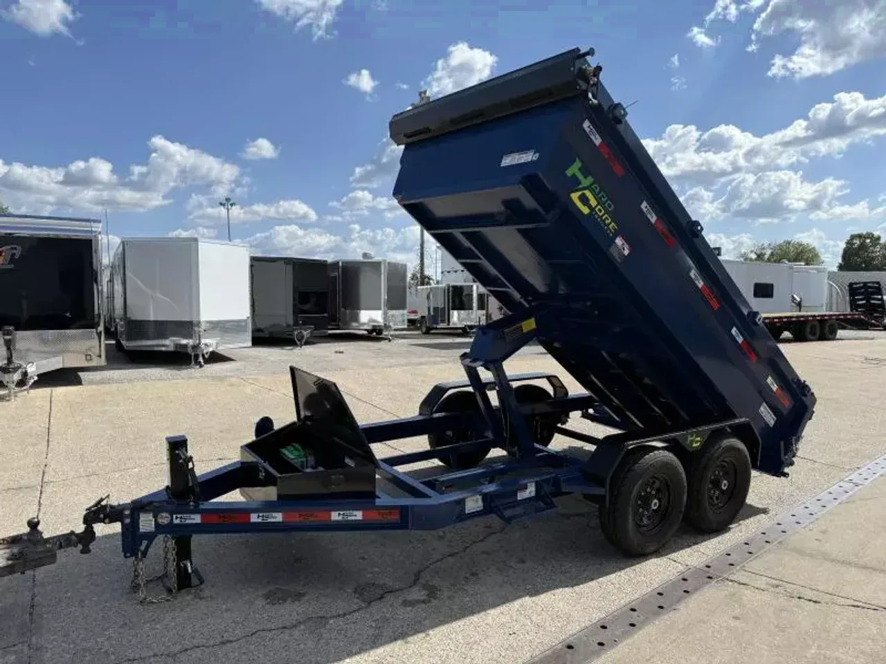 028337 - 2025 Hardcore Wide Body 12' (2)7K Axles Dump Dump Trailer