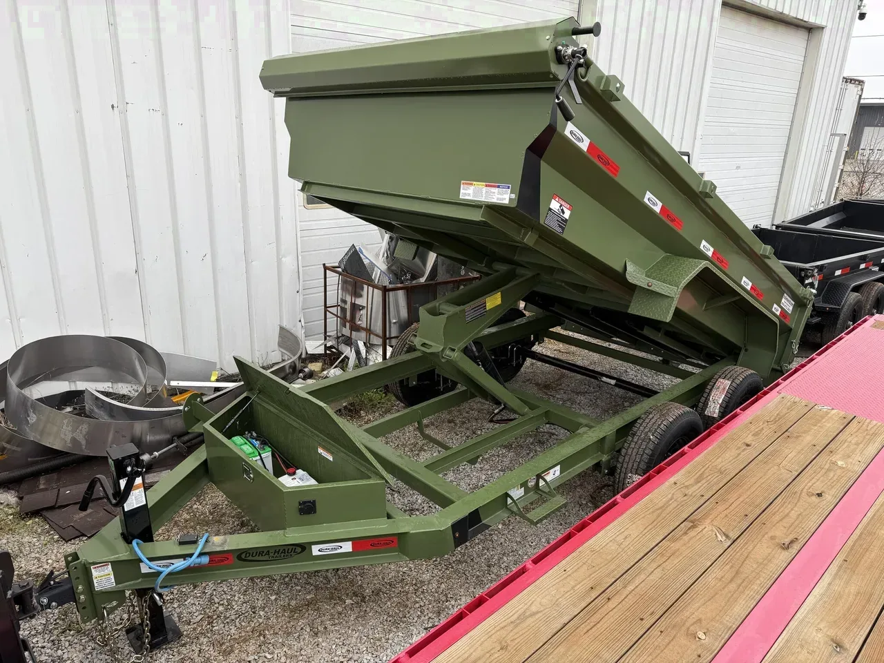 010381 - 2026 Dura-Haul (2)7K Axles Wide Body Scissor Lift 12' Dump Dump Trailer