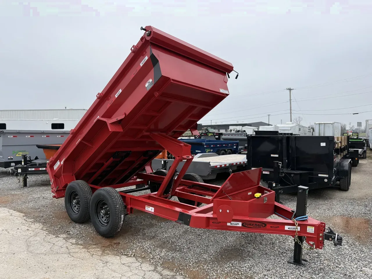 010382 - 2026 Dura-Haul (2)7K Axles Wide Body Scissor Lift 12' Dump Dump Trailer
