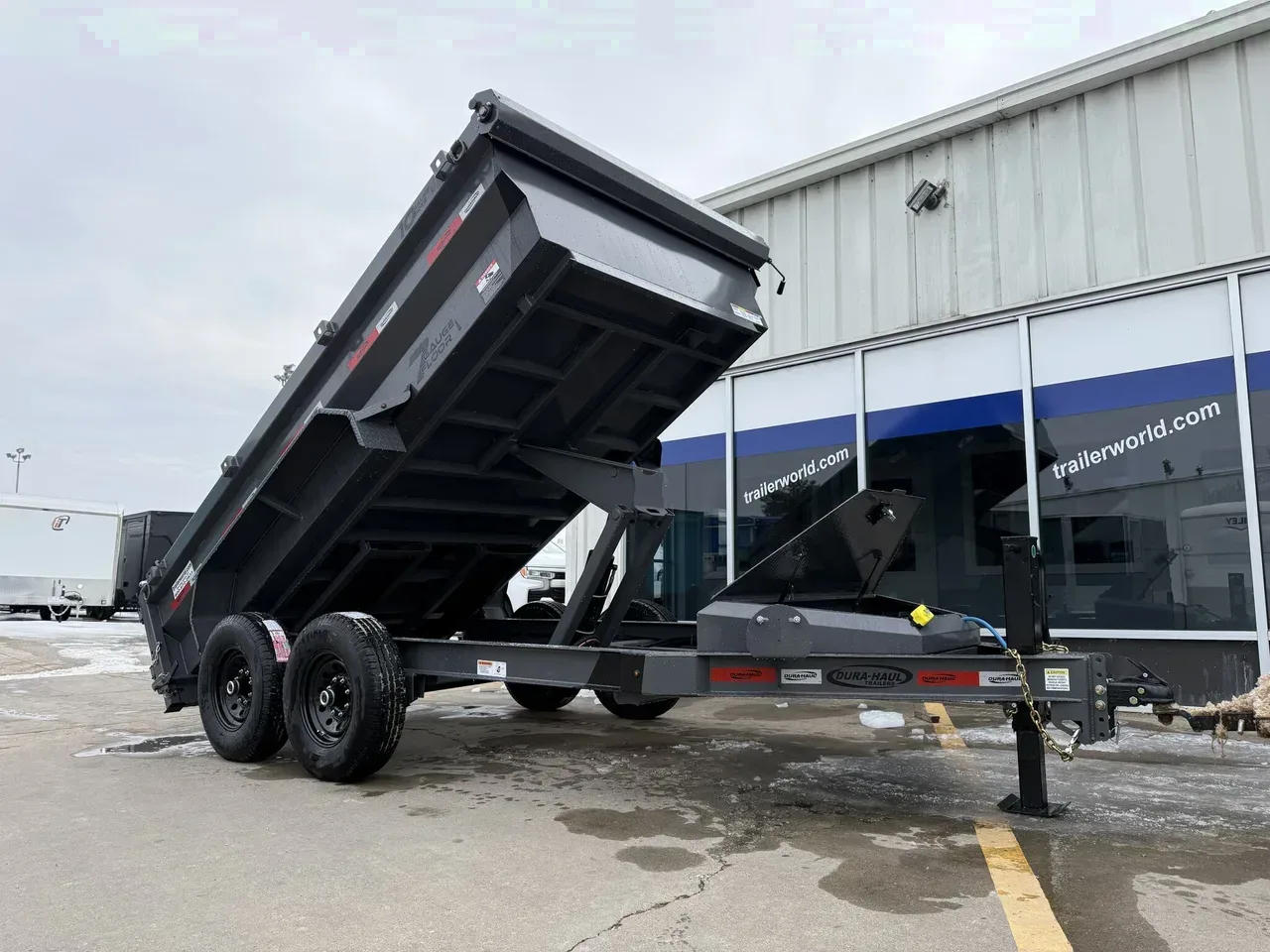 011593 - 2026 Dura-Haul (2)7K Axles Wide Body Scissor Lift 12' Dump Dump Trailer