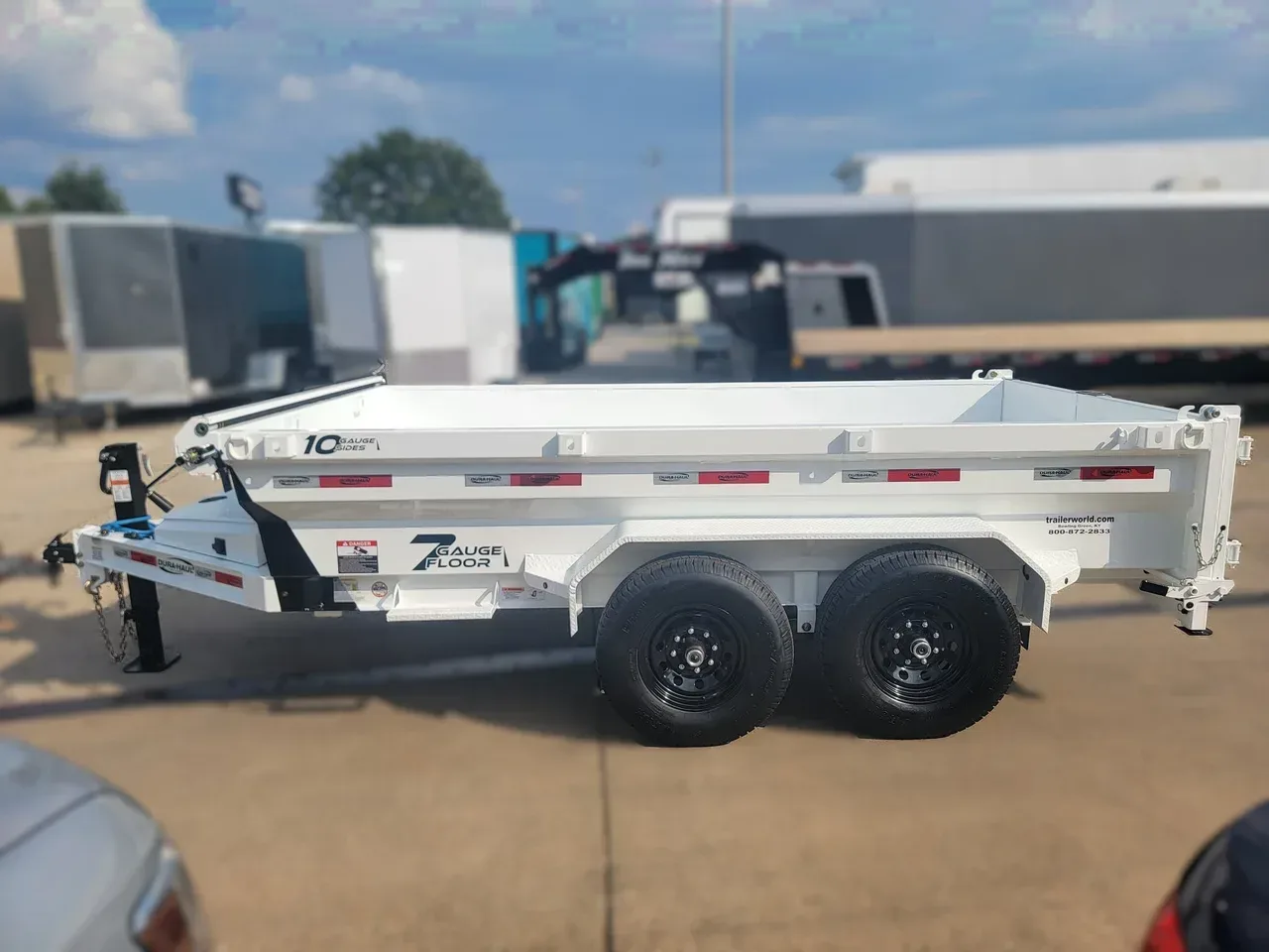 012140 - 2027 Dura-Haul Bumper Pull Scissor Lift Dump Trailer 6' x 12' Dump Trailer