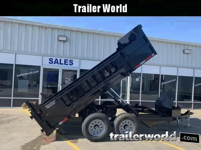 New 2025 Quality Steel 7x12 Dump Trailer with 12K GVWR - Your Offer Welcome