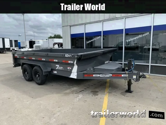 2025 Dura-Haul 7x14 Bumper Pull Dump Trailer - Gray, Contractor-Ready