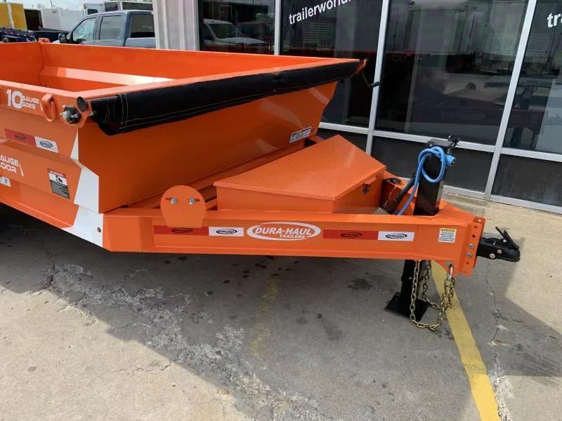 2025 Dura-Haul 7 x 14 Orange Bumper Pull Dump Trailer