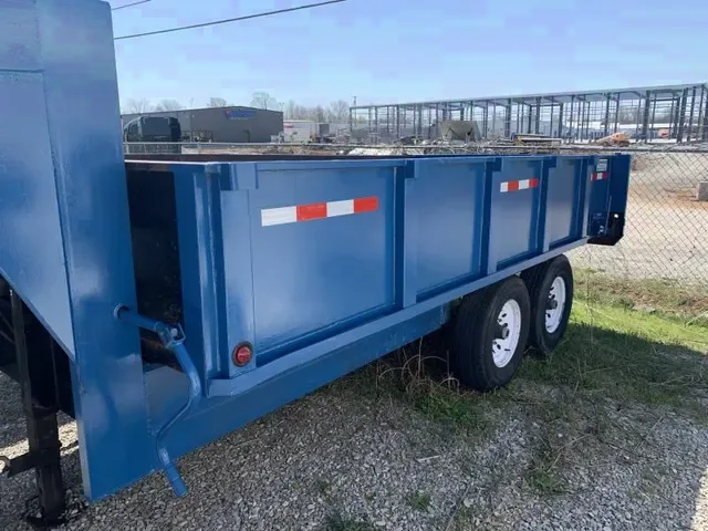 2007 Albright 7 x 14 Deckover Gooseneck Dump Trailer
