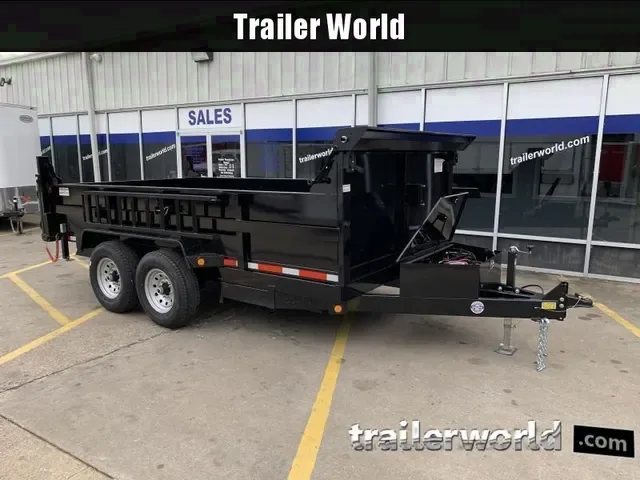 2025 Heavy-Duty 7x14 Bumper Pull Dump Trailer - 14K GVWR