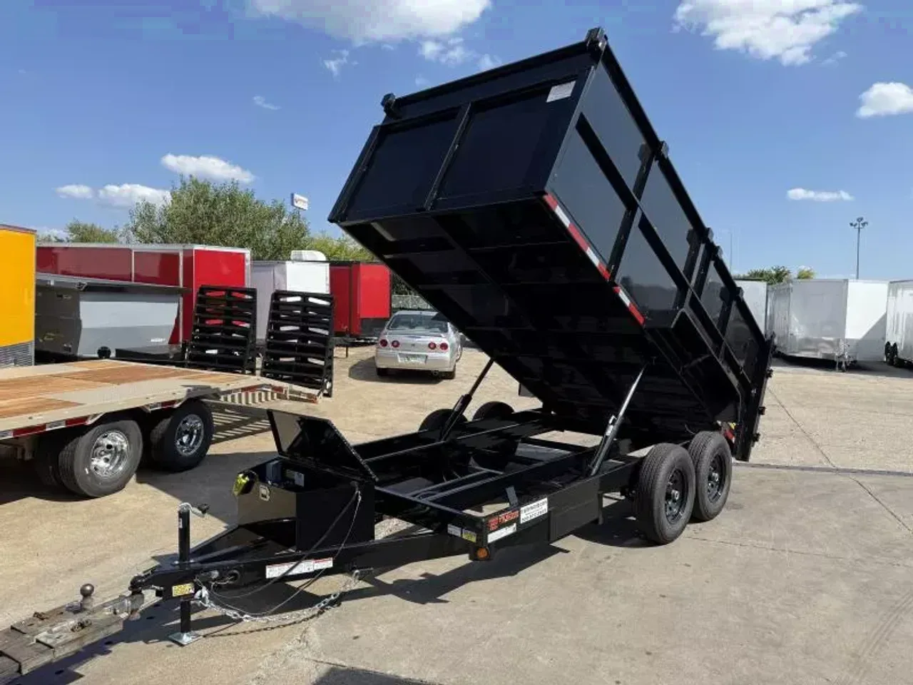 267311 - 2026 Quality Steel 83" x 14' Dual Ram (2)7K Axles Tall Sides Dump Dump Trailer