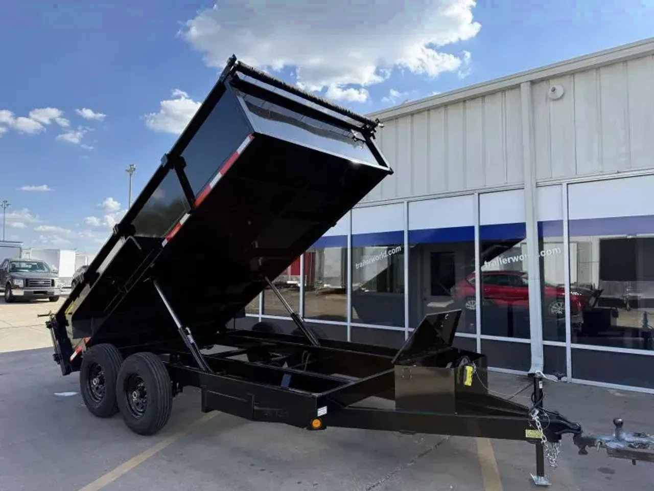 267310 - 2026 Quality Steel 83" x 14' Dual Ram (2)7K Axle Dump CLEARANCE Dump Trailer