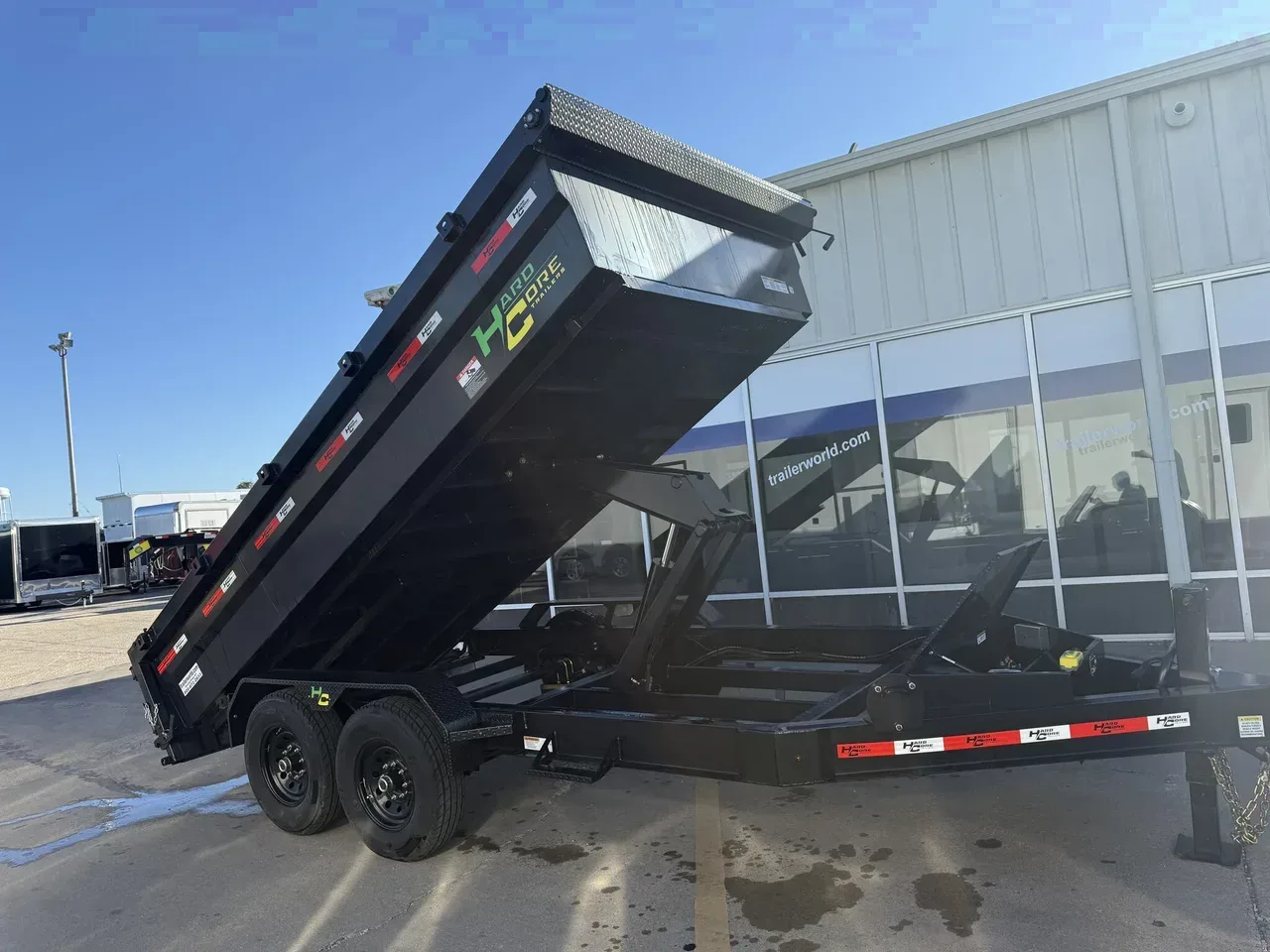 028160 - 2025 Hardcore 7' x 14' BP Scissor Lift (2)7k Axles Dump Trailer