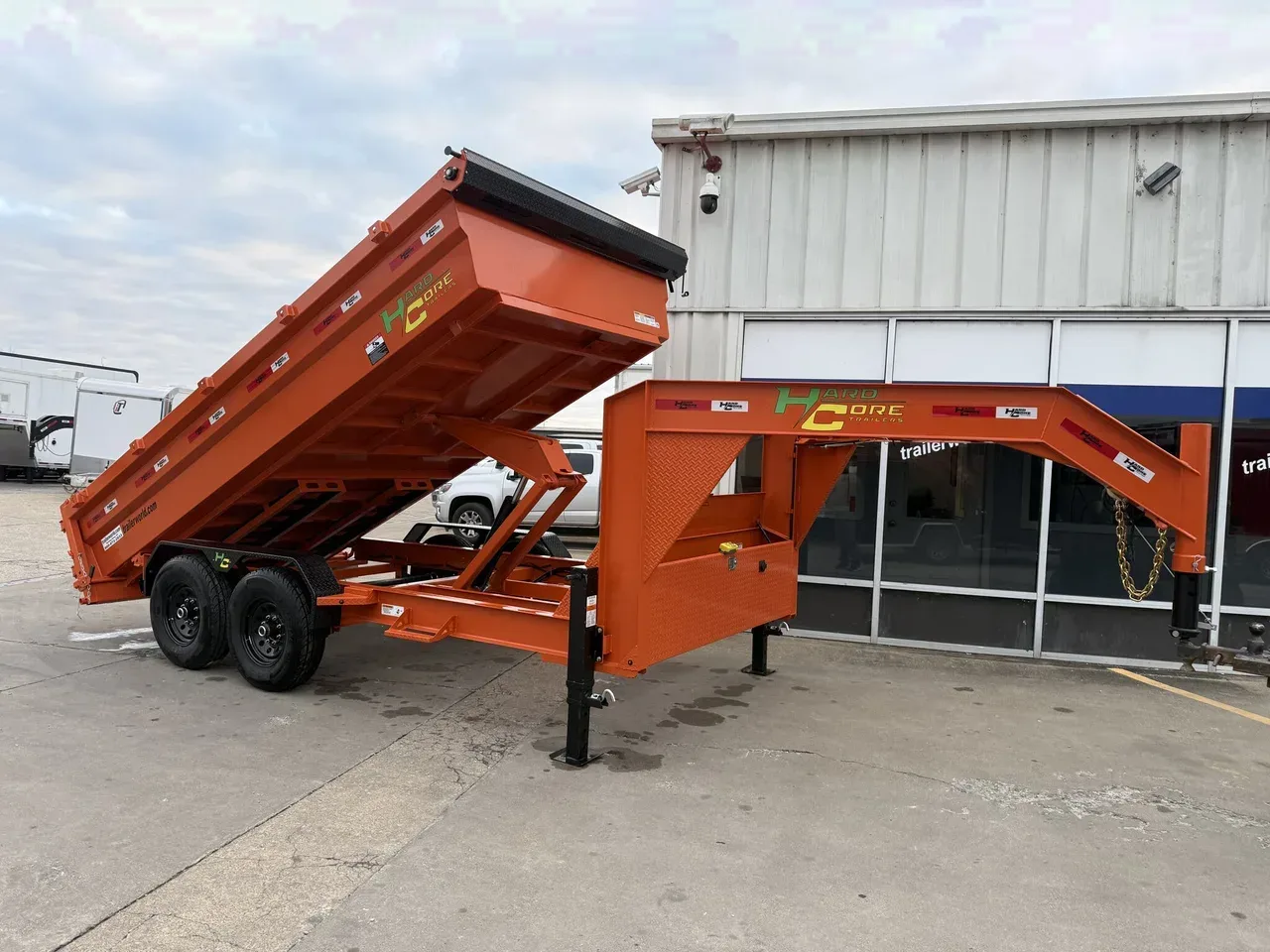 028457 - 2025 Hardcore Gooseneck (2)7K Axles 7' x 14' Dump CLEARANCE Dump Trailer