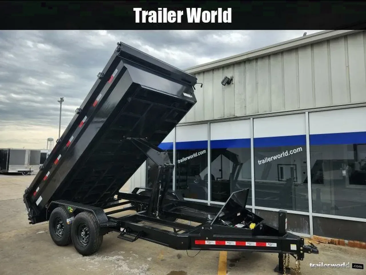 039055 - 2025 Hardcore Scissor Lift (2)7K Axles 7' x 14' Dump CLEARANCE Dump Trailer