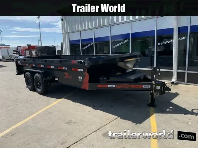 2025 7x16 Bumper Pull Dump Trailer - 16K GVWR Wide Body Scissor Lift