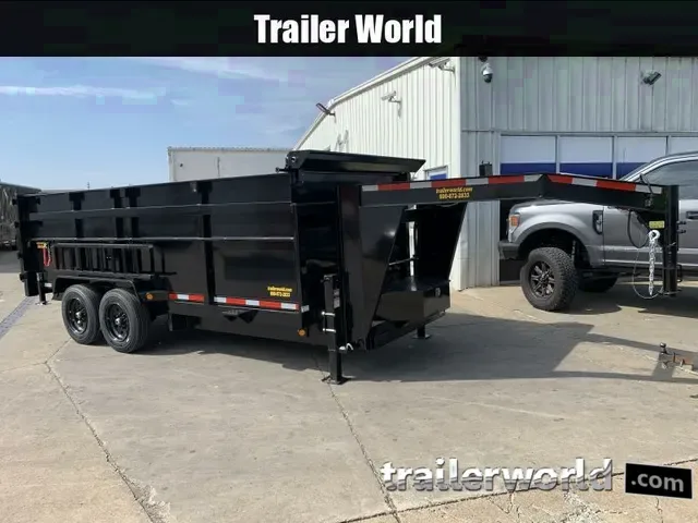 2025 7x16 Gooseneck Dump Trailer with 4FT Sides - 16K GVWR