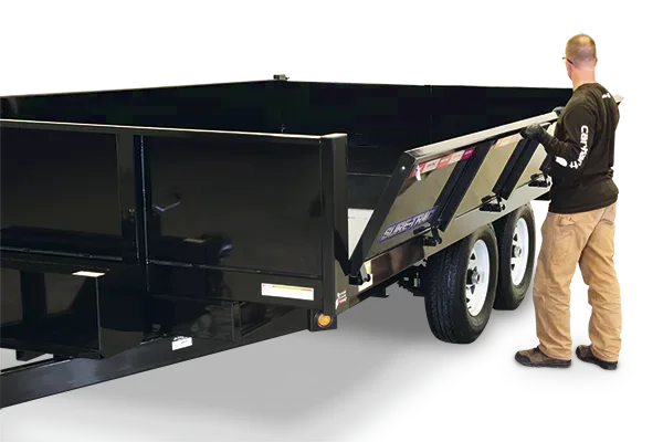 2025 Sure-Trac HD Deckover Dump Trailer with Fold-Down Sides
