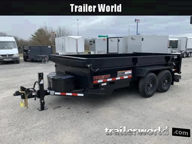 Heavy-Duty 2025 Midsota 14ft Dump Trailer - Black
