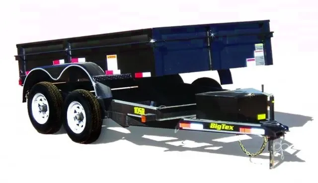 12ft Dump Trailer w/Self Contained Electric/Hydraulic Single Cylinder Lift