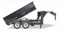 14ft Low Profile Dump Gooseneck with Ramps