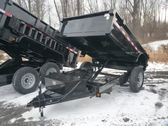 8ft SA Black Dump Trailer