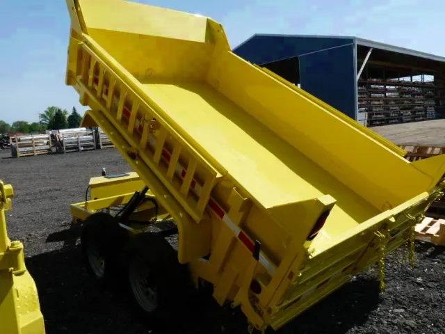 12ft Yellow Tandem 5200lb Axle Dump Trailer