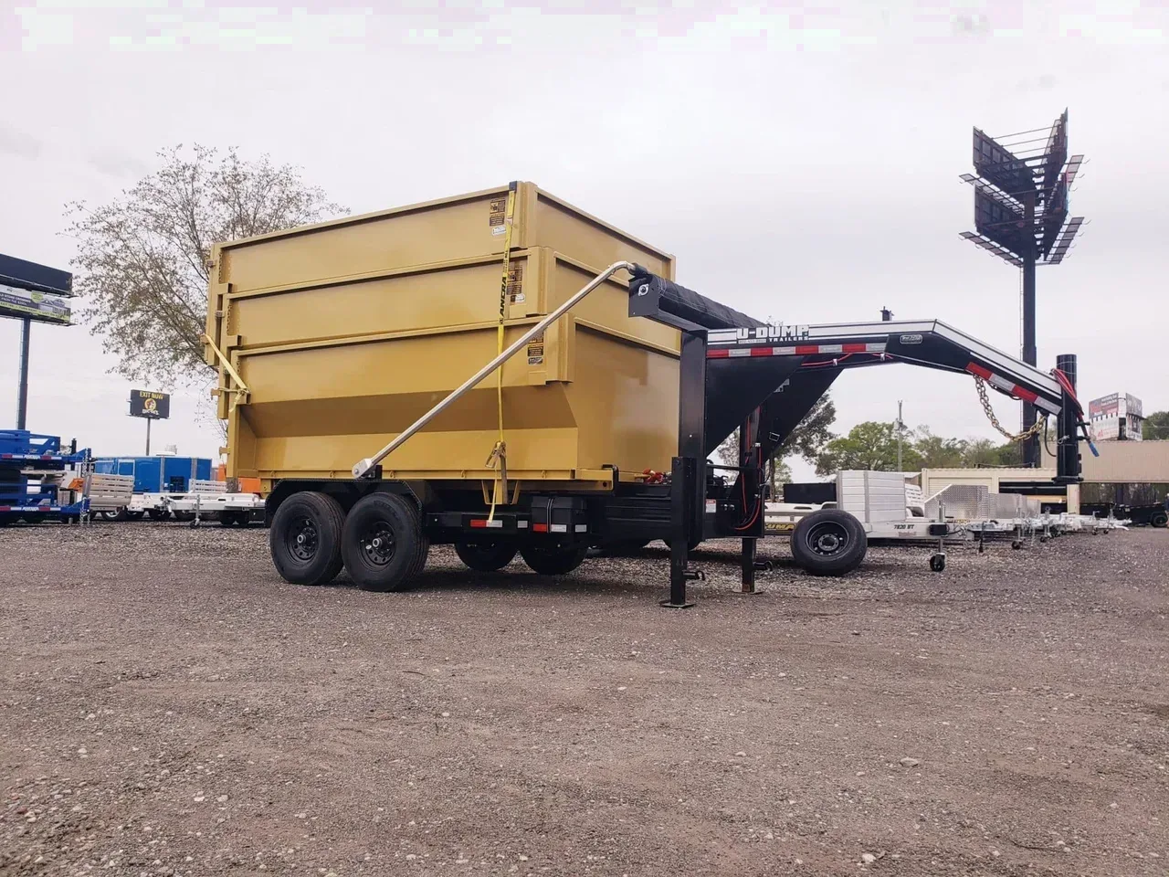 Dump Trailer 2025 X U-dump roll off dump trailer pkg w cans dumpster hauloff Dump Trailer-DUMPROLLGN12-010873-V3